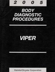 2005 Dodge Viper Body Diagnostic Procedures Manual