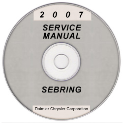 2007 Chrysler Sebring (JS) Service Manual on CD *XML & SVG*