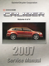 2007 Dodge Caliber Service Manual - 4 Volume Set