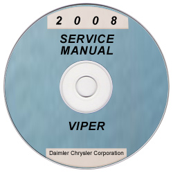 2008 Dodge Viper (ZB) Service Manual ON CD