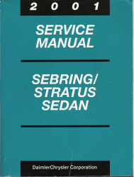 2001 Chrysler, Dodge Sebring & Stratus Sedan Factory Service Manual
