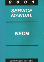 2001 Dodge / Plymouth Neon Service Manual