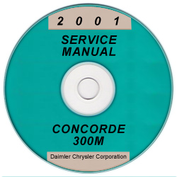 2001 Chrysler Concorde, 300M and Dodge Intrepid Service Manual - CD-ROM