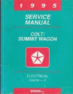 1995 Dodge Colt Vista Wagon (B8) Factory Service Manual - 2 Volume Set