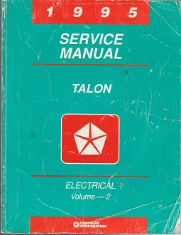 1995 Eagle Talon (BD) Service Manual - 2 Volume Set