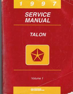 1997 Eagle Talon Service Manual - 2 Vol. Set
