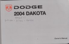 2004 Dodge Dakota Owner's Manual
