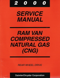2000 Dodge Ram Van Factory Service Manual Supplement - Compressed Natural Gas