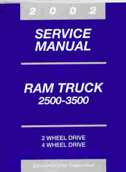 2002 Dodge Ram 2500 - 3500 Truck Service Manual