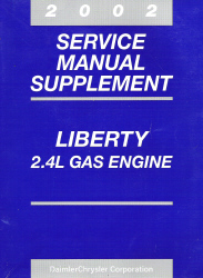 2002 Jeep Liberty 2.4L Gas Engine Service Manual Supplement