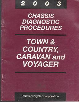 2003 Chrysler Town & Country / Dodge Caravan / Plymouth Voyager Chassis Diagnostic Procedures