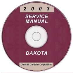 2003 Dodge Dakota Service Manual - CD Rom