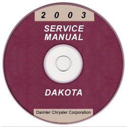 2003 Dodge Dakota Service Manual - CD Rom