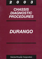 2003 Dodge Durango Chassis Diagnostic Procedures