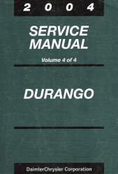 2004 Dodge Durango (HB) Service Manual - 4 Volume Set