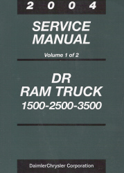 2004 Dodge Ram Truck Service Manual - 2 Volume Set