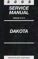 2005 Dodge Dakota Service Manual - 3 Volume Set