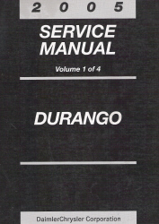 2005 Dodge Durango Service Manual - 4 Volume Set