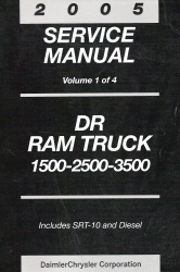 2005 Dodge Ram Truck Service Manual - 4 Volume Set