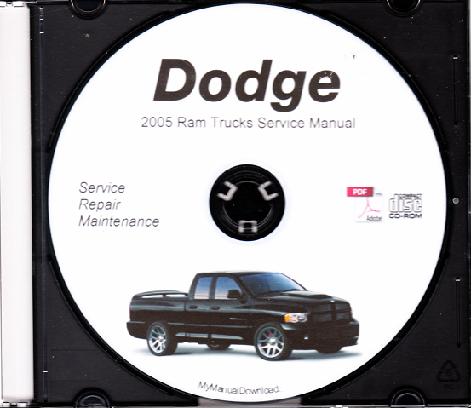 2005 Dodge Ram Truck Service Manual - CD ROM
