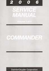 2006 Jeep Commander Factory Service Manual - 4 Volume Set
