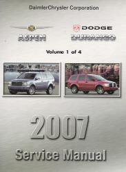 2007 Dodge Durango & Chrysler Aspen (HB/HG) Service Manual - 4 Volume Set
