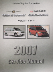 2007 Dodge Caravan, Chrysler Town & Country (RS) Service Manual - 2 Volume Set
