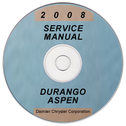 2008 Dodge Durango and Chrysler Aspen Factory Service Manual on CD