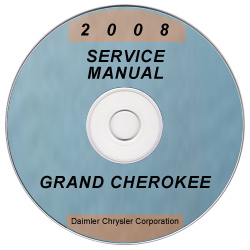 2008 Jeep Grand Cherokee Factory Service Manual on CD
