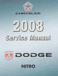 2008 Nitro (KA) Service Manual - 4 Volume Set