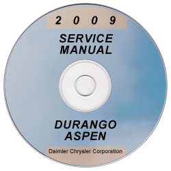 2009 Dodge Durango and Chrysler Aspen Factory Service Manual on CD