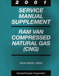 2001 Dodge Ram Van & Wagon Compressed Natural Gas Factory Service Manual Supplement