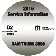 2016 Dodge Ram Truck 3500 Factory Service Manual - CD-ROM