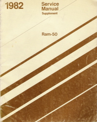 1982 Dodge Factory Truck Ram-50 Supplement Manual