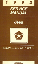 1992 Jeep Engine, Chassis & Body Service Manual