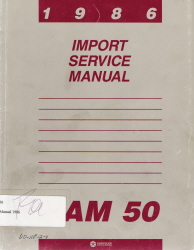 1986 Dodge Ram 50 Factory Service Manual