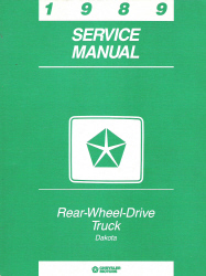 1989 Dodge Dakota Service Manual