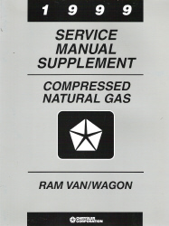 1999 Dodge Ram Van / Wagon Compressed Natural Gas Service Manual Supplement