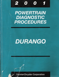 2001 Dodge Durango Powertrain Diagnostic Procedures Manual