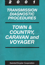 2001 Chrysler Town & Country, Dodge Caravan, and Plymouth Voyager Transmission Diagnostic Procedures