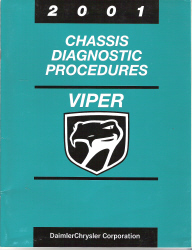 2001 Dodge Viper Chassis Diagnostic Procedures