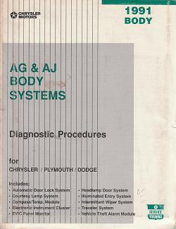 1991 Chrysler LeBaron / Dodge Dayton / Plymouth AG & AJ Body Systems Diagnostic Procedures