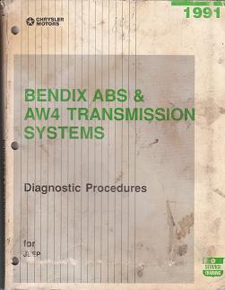 1991 Jeep Bendix ABS & AW5 Transmission Systems Diagnostic Procedures