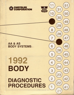 1992 AA & AS Systems Body Diagnostic Procedures Manual