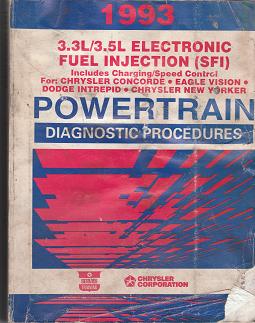 1993 Chrysler 3.3L/3.5L Electronic Fuel Injection (SFI) Powertrain Diagnostic Procedures Manual