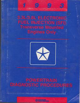 1993  Chrysler / Plymouth / Dodge 3.3L / 3.8L Electronic Fuel Injection (SFI) Transverse Mounted Engines Only Powertrain Diagnostic Procedures