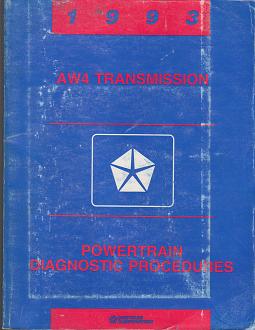 1993 Chrysler / Dodge / Plymouth AW4 Transmission Powertrain Diagnostic Procedures
