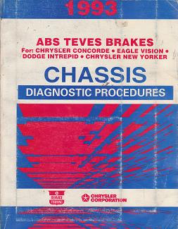 1993 Chrysler Concorde / New Yorker / Eagle Vision / Dodge Intrepid ABS Teves Brakes Chassis Diagnostic Procedures