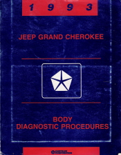 1993 Jeep Grand Cherokee Body Diagnostic Procedures Manual