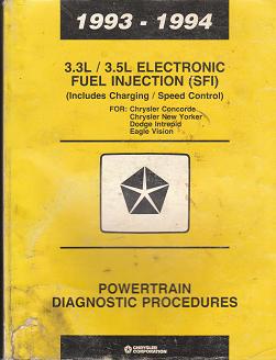 1993 - 1994 3.3L / 3.5L Electronic Fuel Injection (SFI) (Includes Charging / Speed Control) Powertrain Diagnostic Procedures